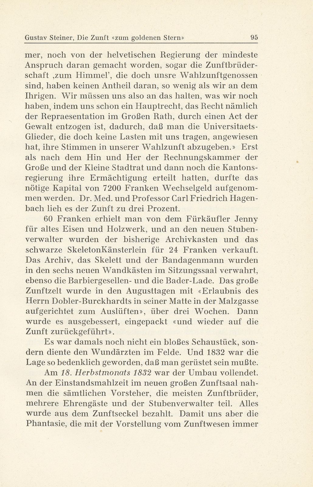 Die Zunft ‹zum goldenen Stern› im 19. Jahrhundert – Seite 27