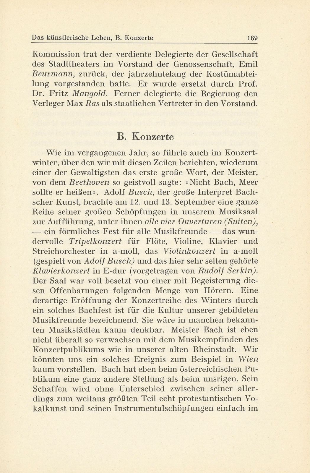 Das künstlerische Leben in Basel vom 1. Oktober 1936 bis 30. September 1937 – Seite 1