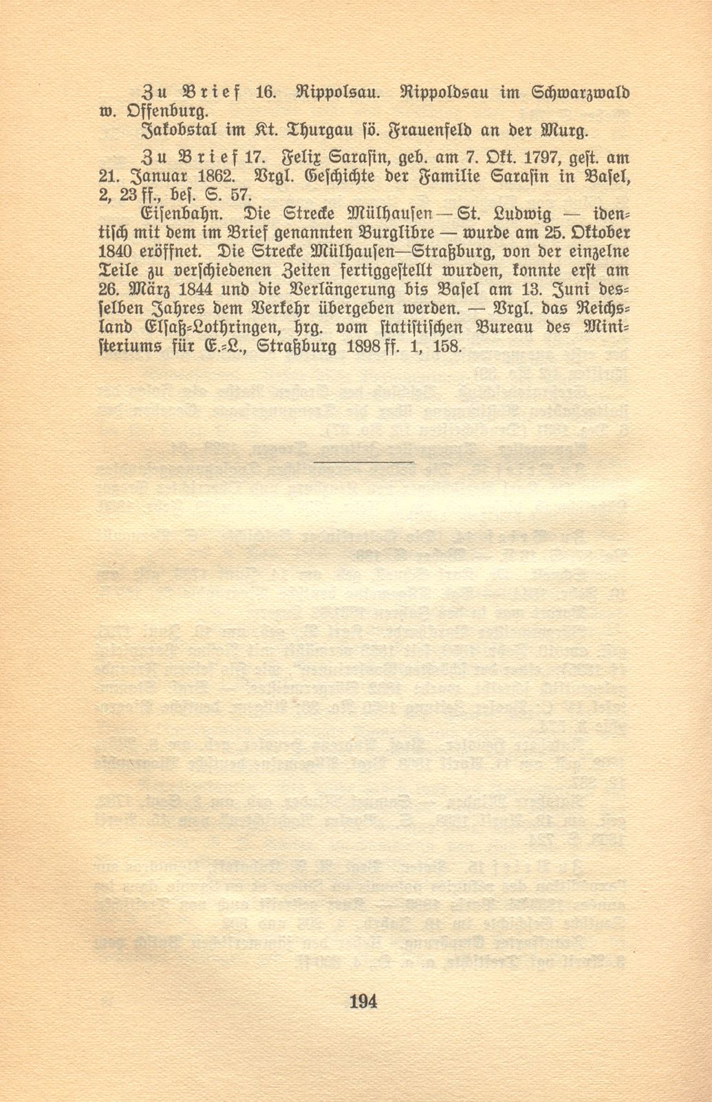 Aus den Briefen eines Baslers vor hundert Jahren [Eduard His-La Roche] – Seite 28