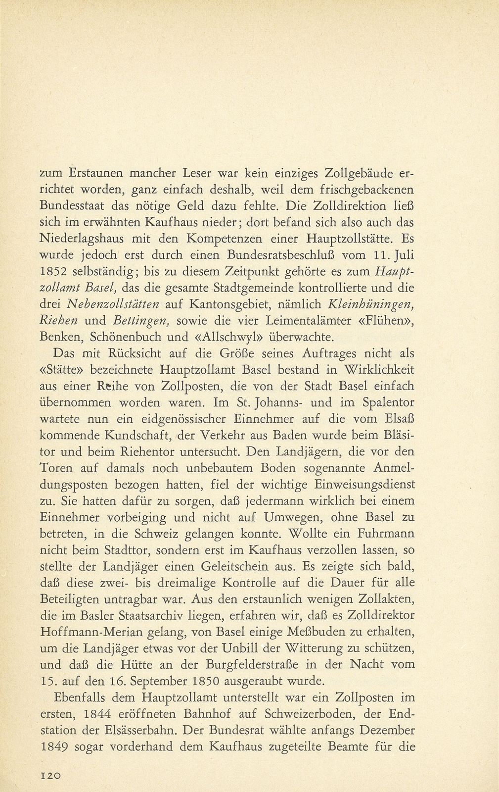 Die eidgenössischen Zollstätten im Kanton Basel-Stadt – Seite 6