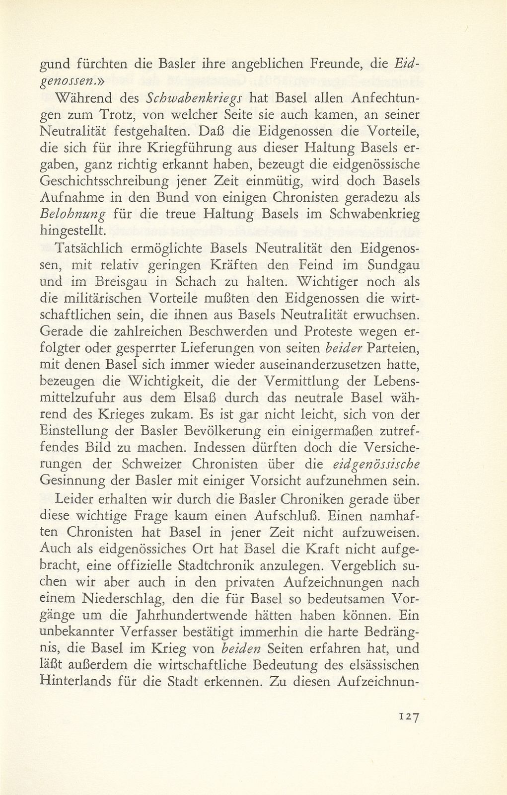 Die Eidgenossen im Urteil der baslerischen Geschichtsschreibung des 15. und 16. Jahrhunderts – Seite 11