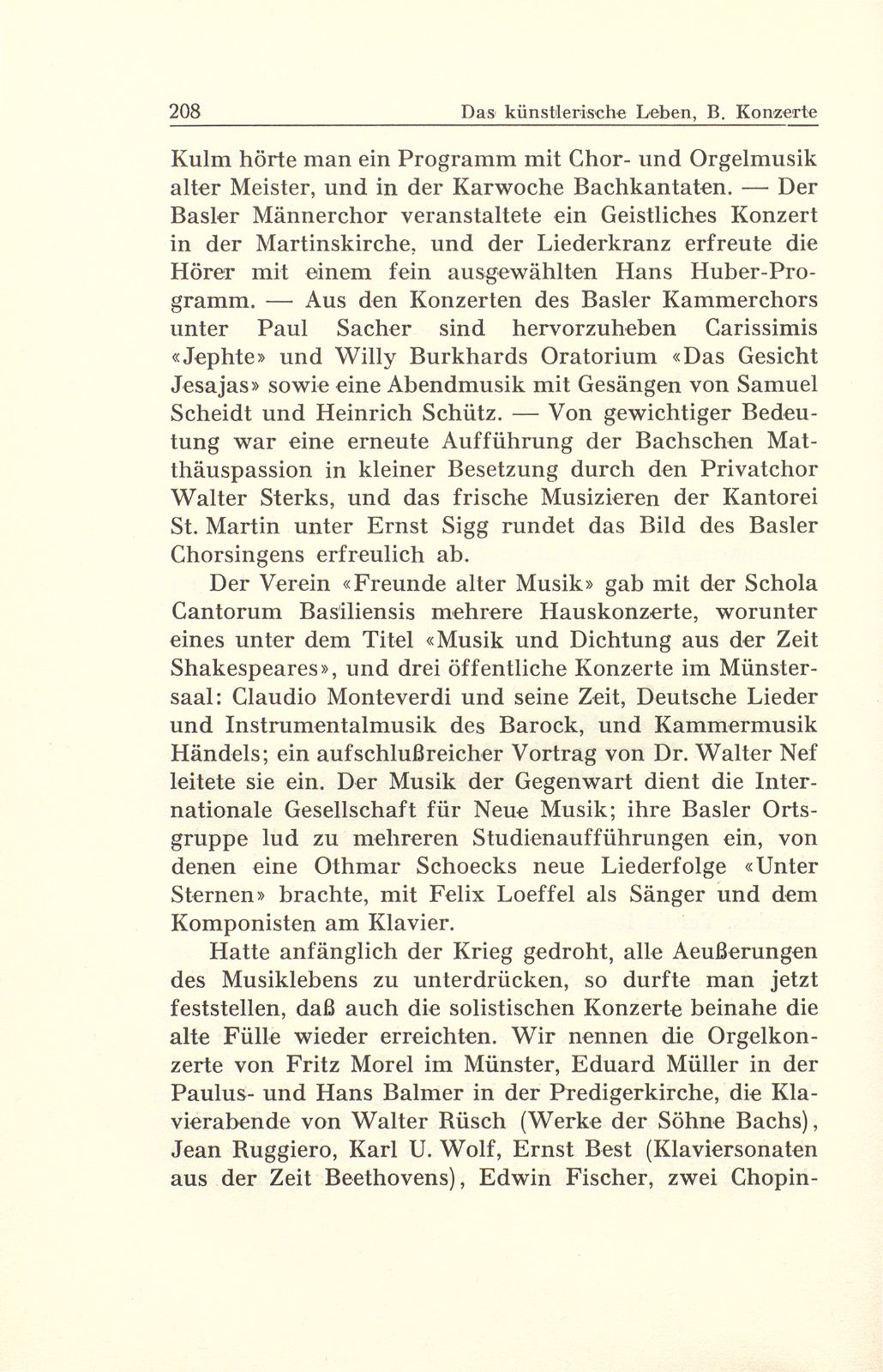 Das künstlerische Leben in Basel vom 1. Oktober 1943 bis 30. September 1944 – Seite 4