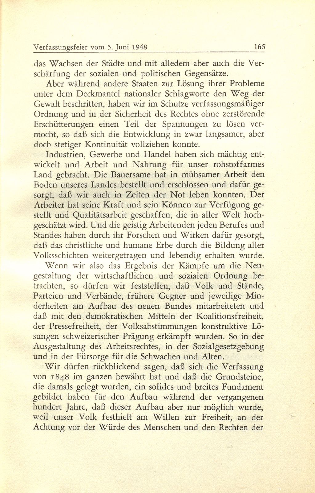 Zur Zeitgeschichte: Offizielle Verfassungsfeier in Basel am 5. Juni 1948 – Seite 6