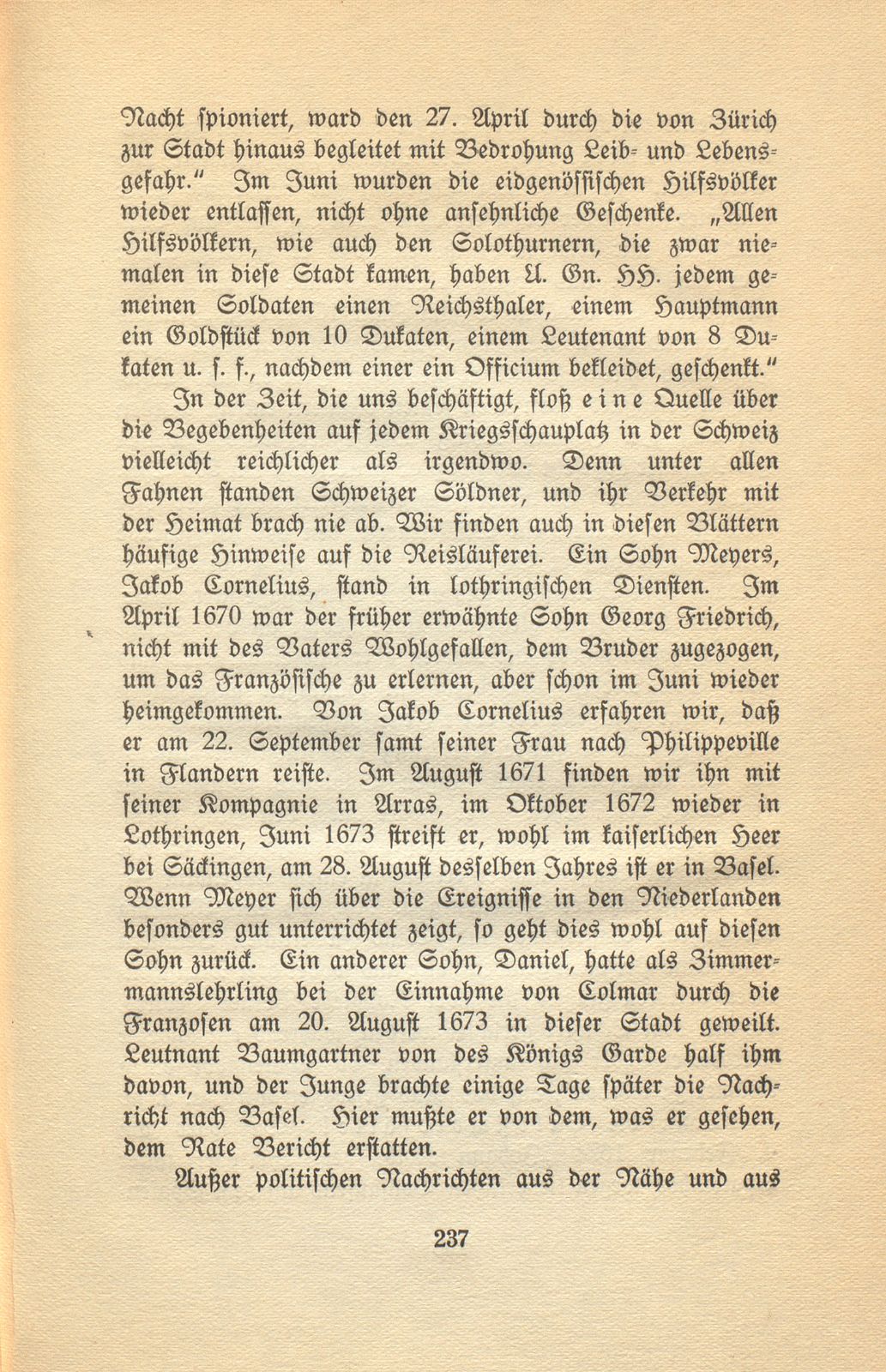 Aus den Aufzeichnungen des Lohnherrn Jakob Meyer 1670-1674 – Seite 25