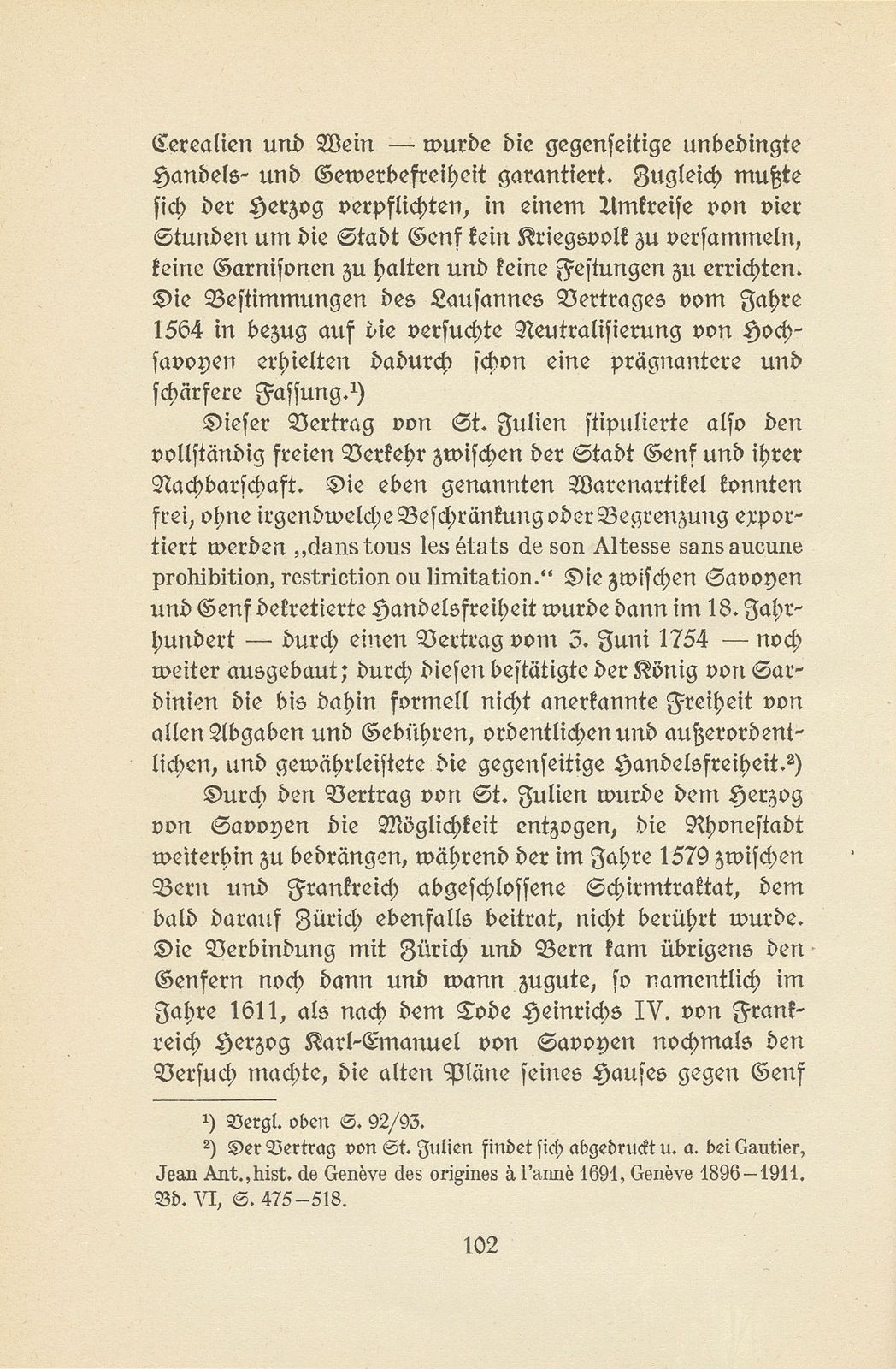 Zur Geschichte der Zonen von Gex und von Hochsavoyen – Seite 16