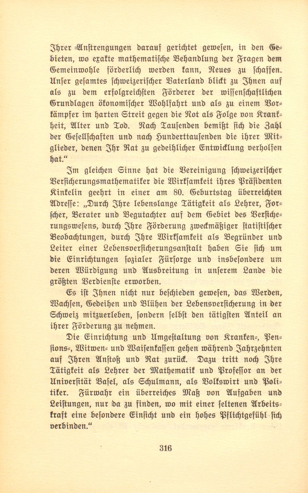 Prof. Dr. Hermann Kinkelin. 11. November 1832 bis 2. Januar 1913 – Seite 15