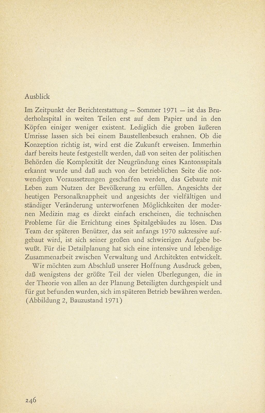 Der Neubau des Bruderholzspitals [Einleitung E. Loeliger, Regierungsrat] – Seite 10