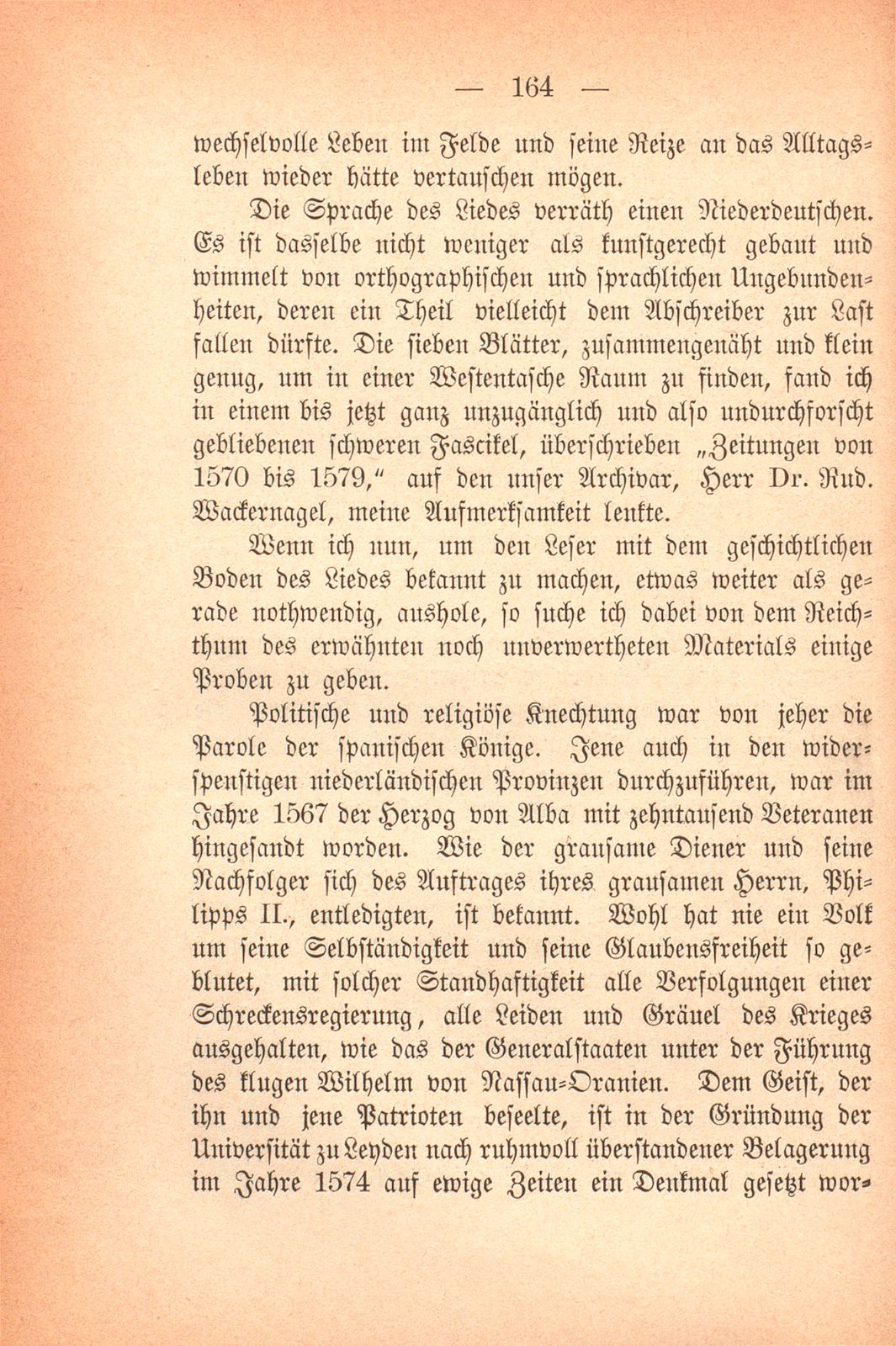 Lied eines deutschen Reiters aus dem Heere der niederländischen Patrioten 1579 – Seite 3