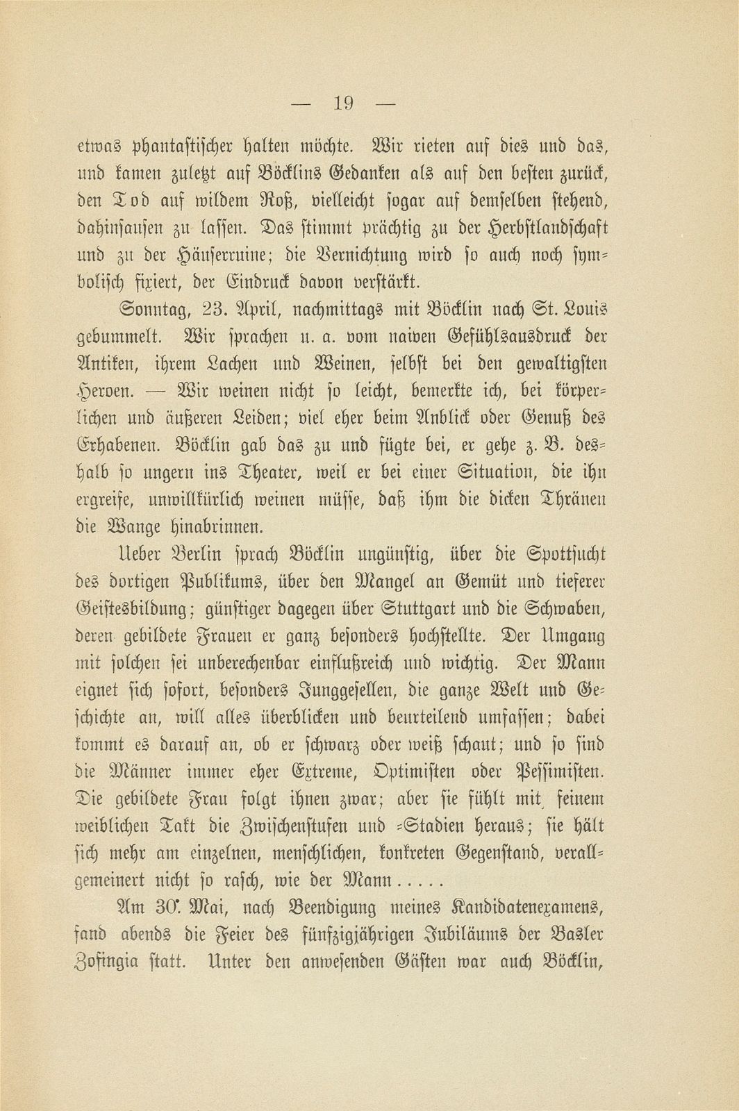 Erinnerungen an Arnold Böcklin nach Tagebuchnotizen eines Studenten – Seite 17