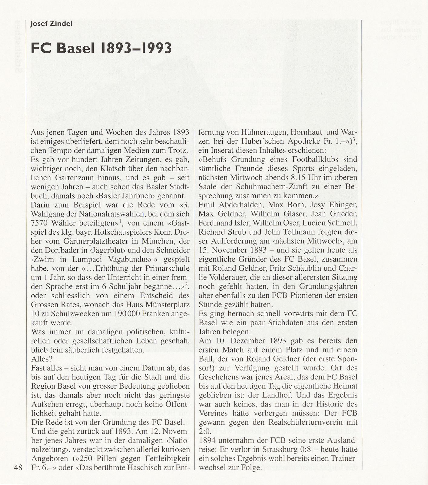 FC Basel 1983-1993 – Seite 1