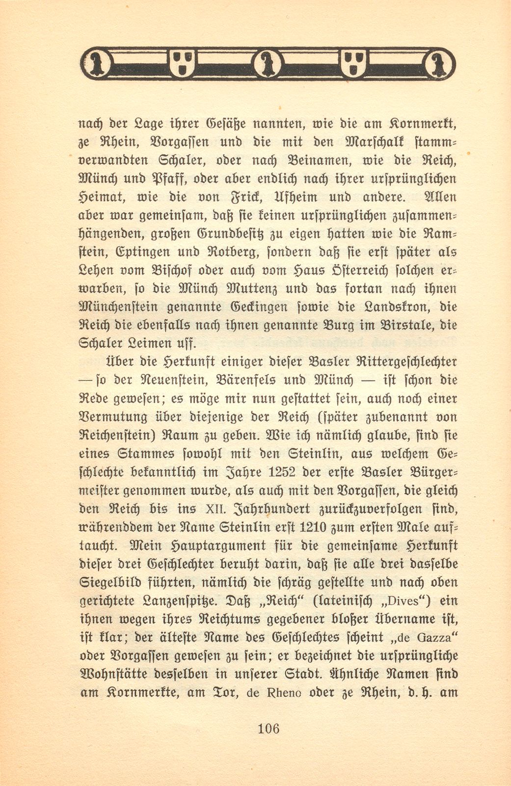 Herkunft und Stellung von Adel und Patriziat zu Basel im XIII. bis XV. Jahrhundert – Seite 15