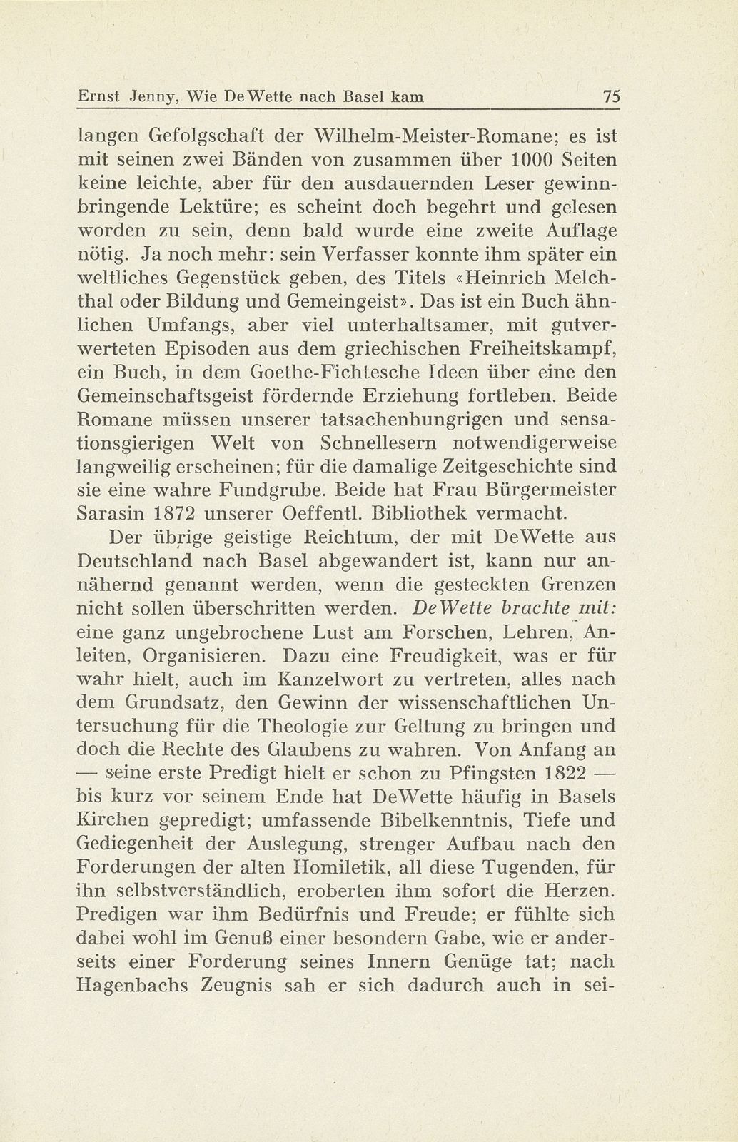 Wie De Wette nach Basel kam – Seite 25