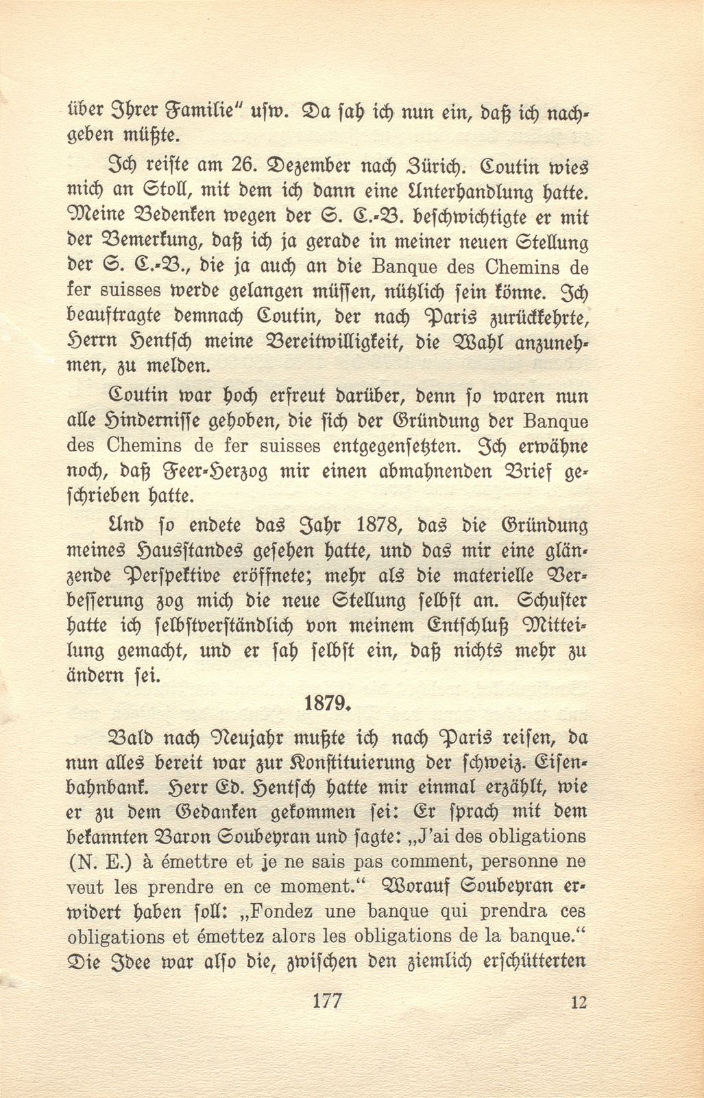 Von den Schweizer Bahnen und Banken in der kritischen Zeit der 1870er und der 1880er Jahre – Seite 33