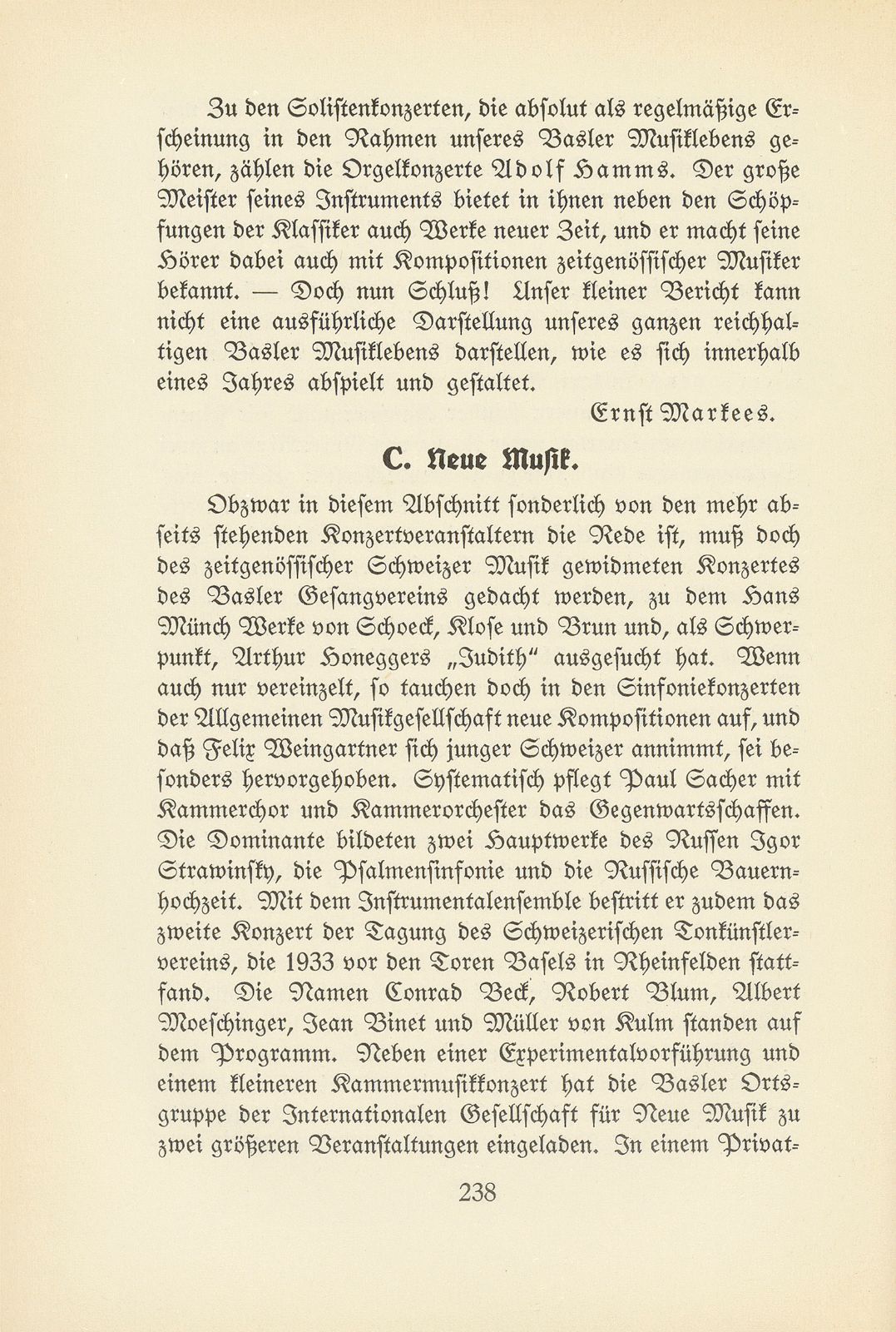 Das künstlerische Leben in Basel vom 1. Oktober 1932 bis 30. September 1933 – Seite 7