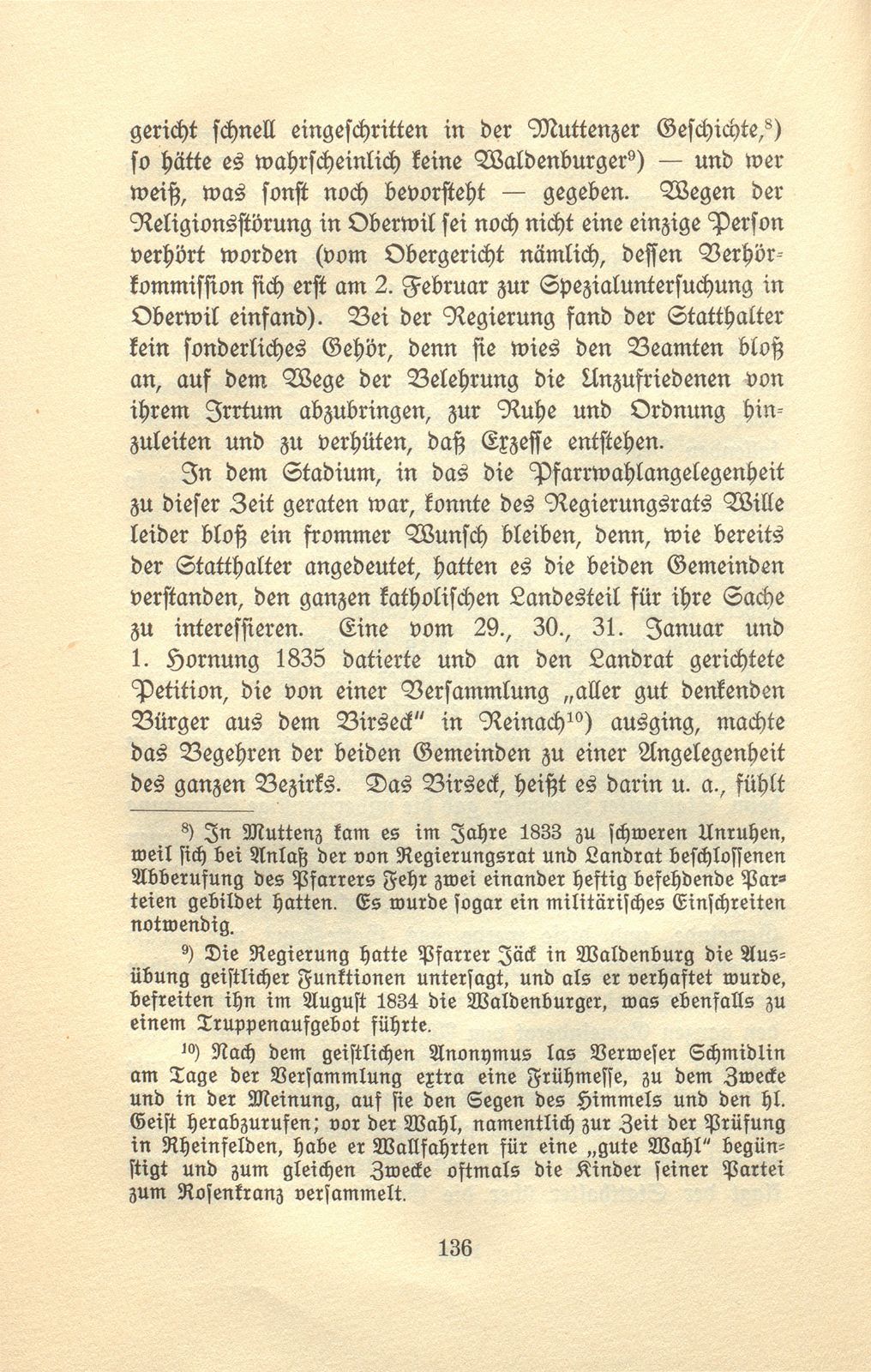 Ein kirchlicher Streit im Birseck vor achtzig Jahren – Seite 21