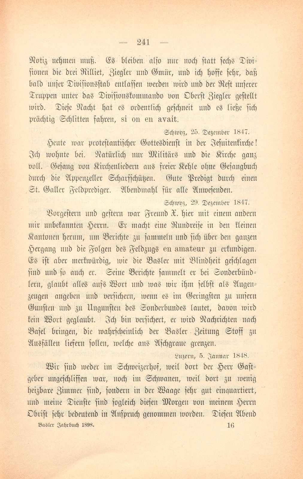 Briefe aus dem Sonderbundsfeldzug – Seite 12