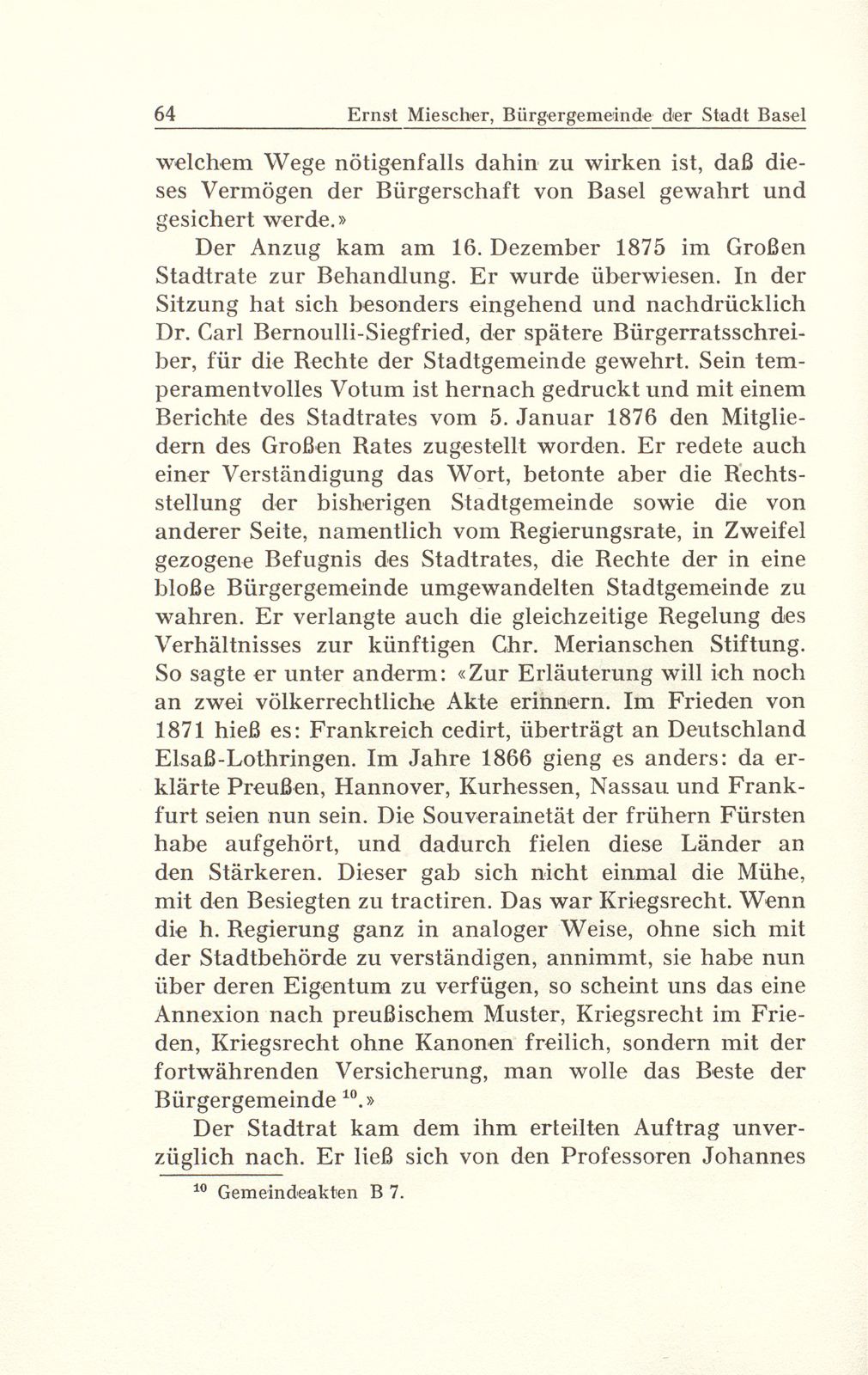 Der Kampf um die Ausstattung der Bürgergemeinde der Stadt Basel – Seite 6