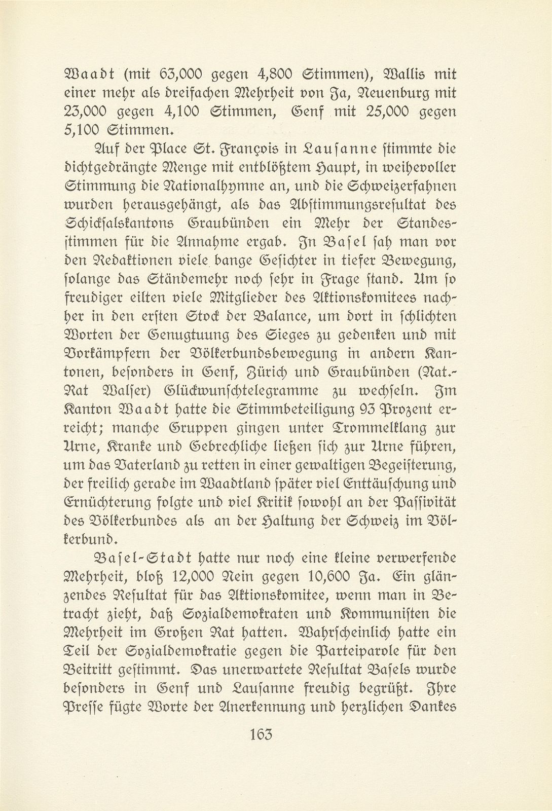 Die Stellungnahme Basels zum Eintritt der Schweiz in den Völkerbund – Seite 13