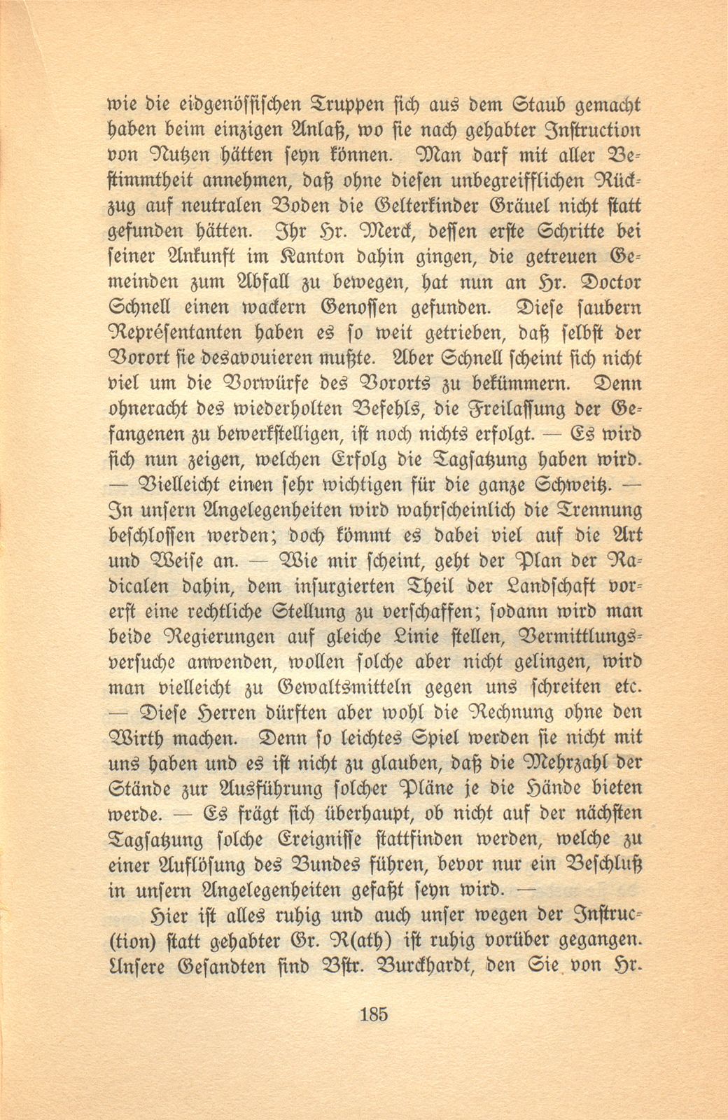 Aus den Briefen eines Baslers vor hundert Jahren [Eduard His-La Roche] – Seite 19