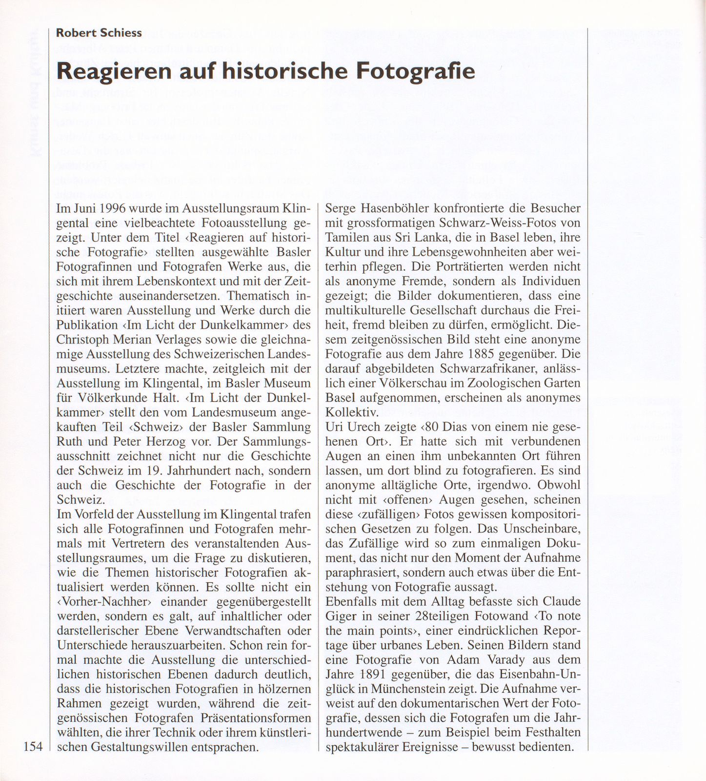 Reagieren auf historische Fotografie – Seite 1