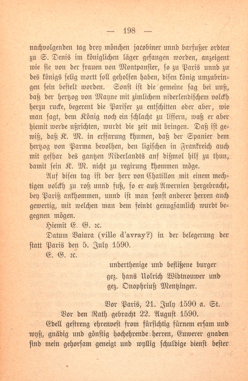 Schicksal einiger Basler Fähnlein in französischem Sold. (1589-1593.) – Seite 49