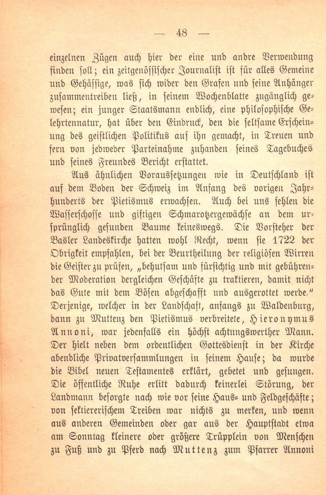 Zinzendorfs Aufnahme in der Schweiz – Seite 10