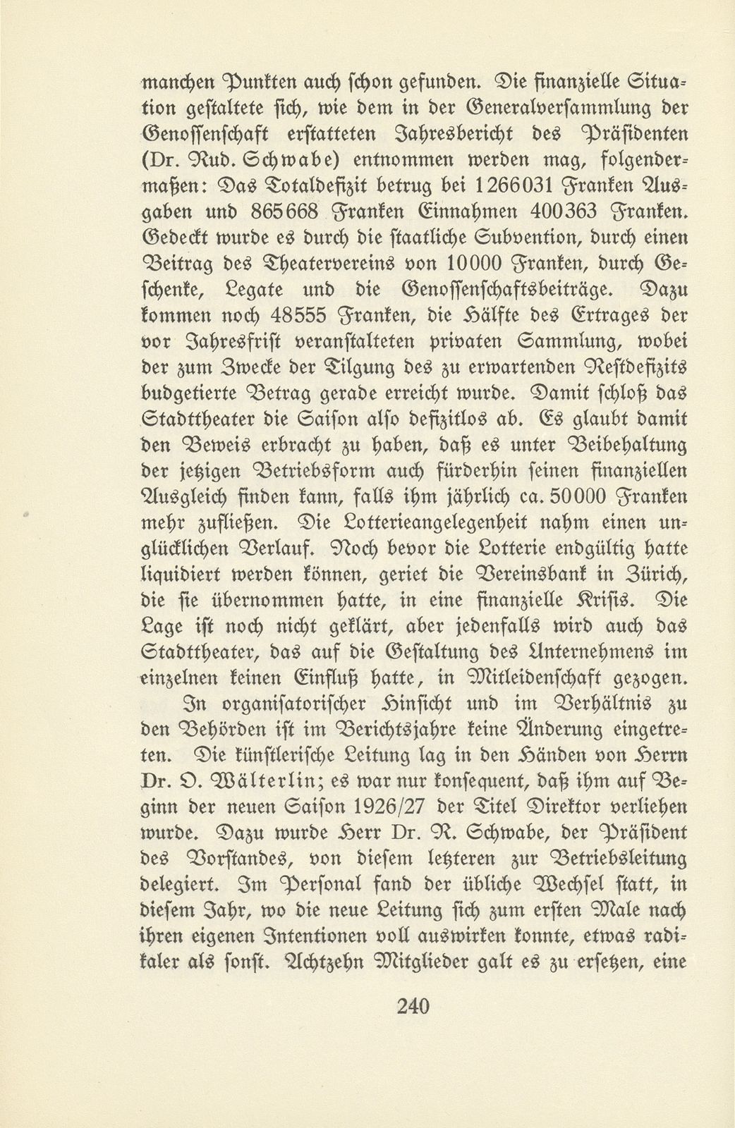 Das künstlerische Leben in Basel vom 1. Oktober 1925 bis 30. September 1926 – Seite 5