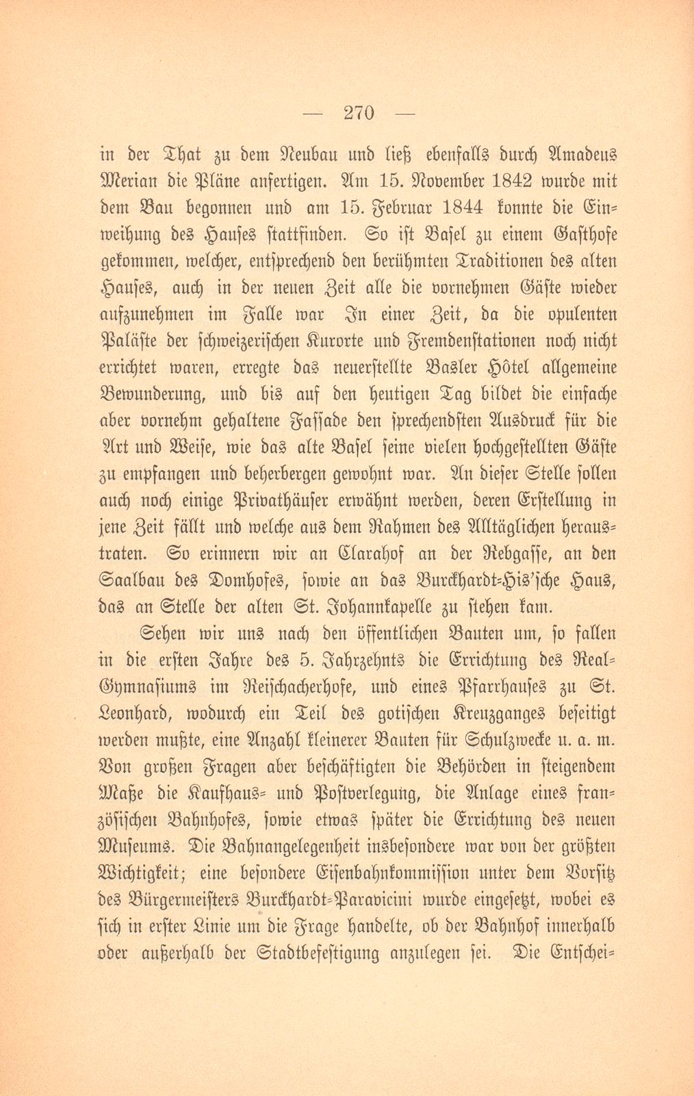 Basels bauliche Entwicklung im 19. Jahrhundert – Seite 12