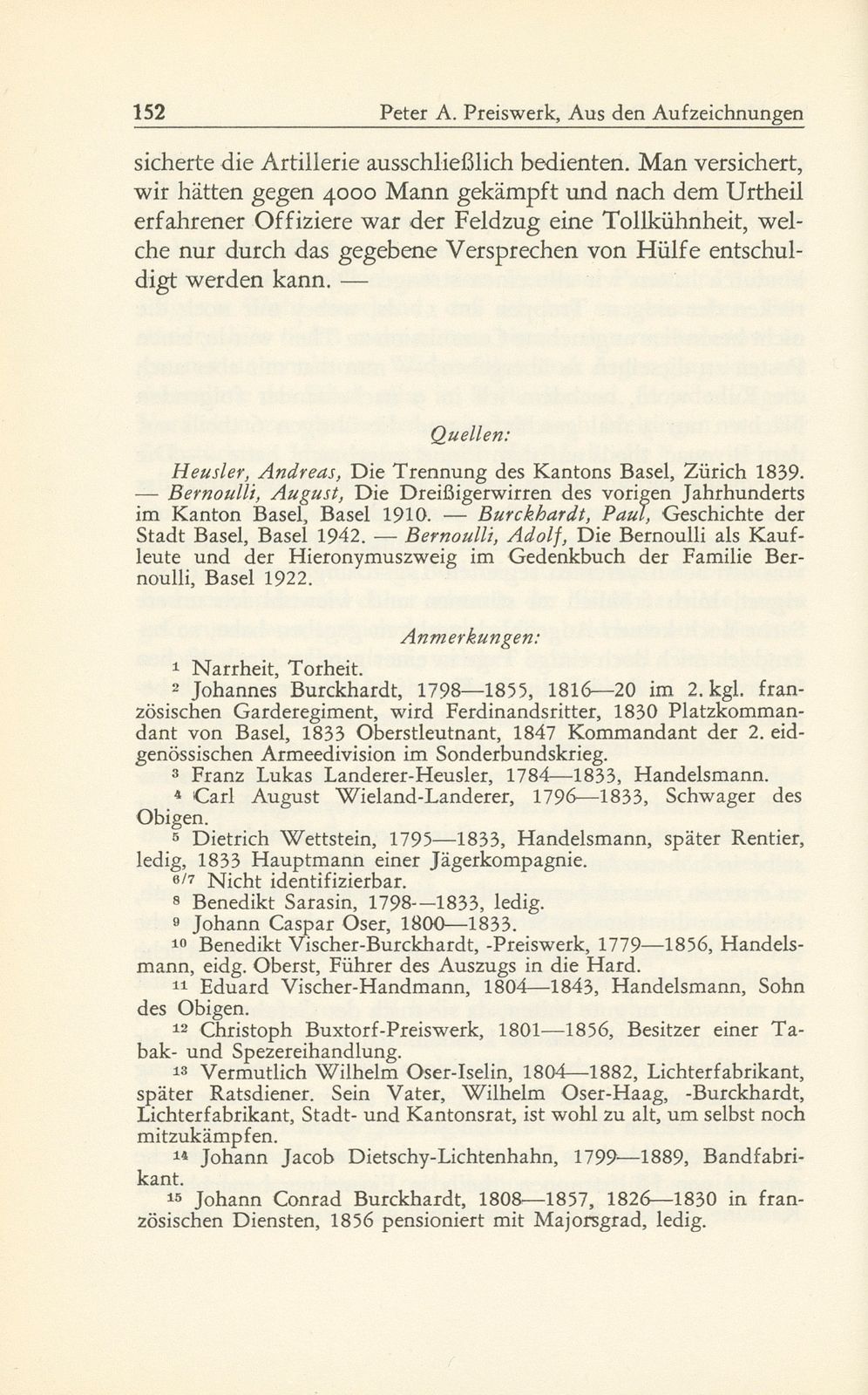 Aus den Aufzeichnungen des Hieronymus Bernoulli-Respinger – Seite 16