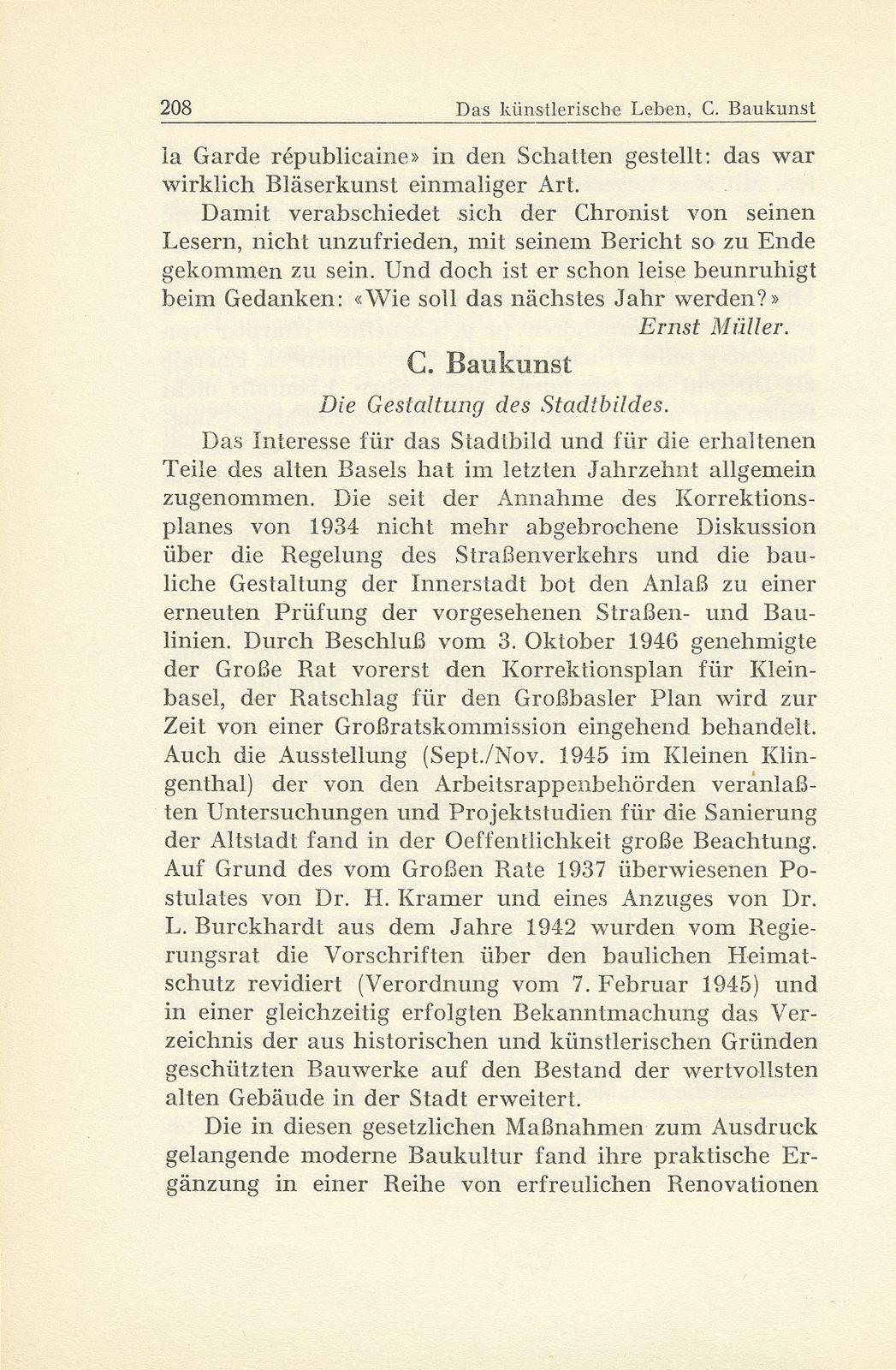 Das künstlerische Leben in Basel vom 1. Oktober 1945 bis 30. September 1946 – Seite 10