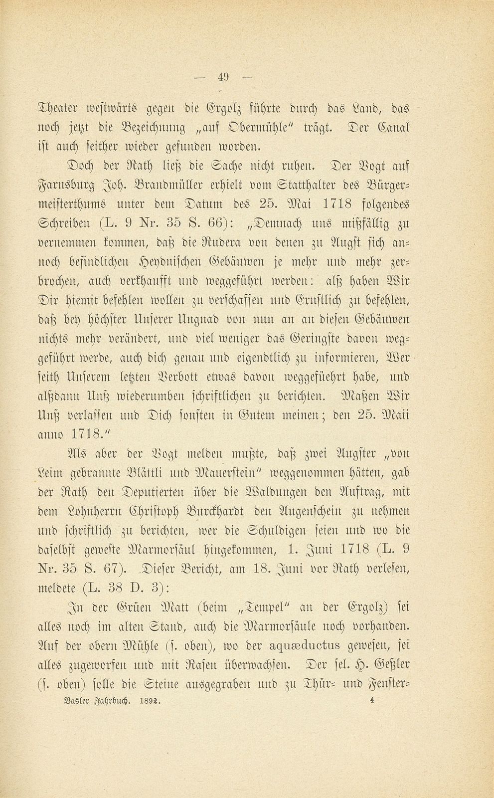 Zerstörung und Erhaltung der römischen Ruinen zu Augst – Seite 14