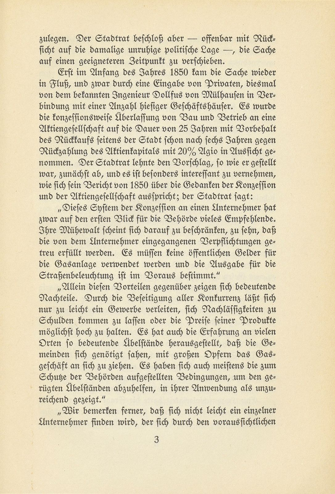 Die Anfänge der öffentlichen Betriebe der Stadt Basel – Seite 3