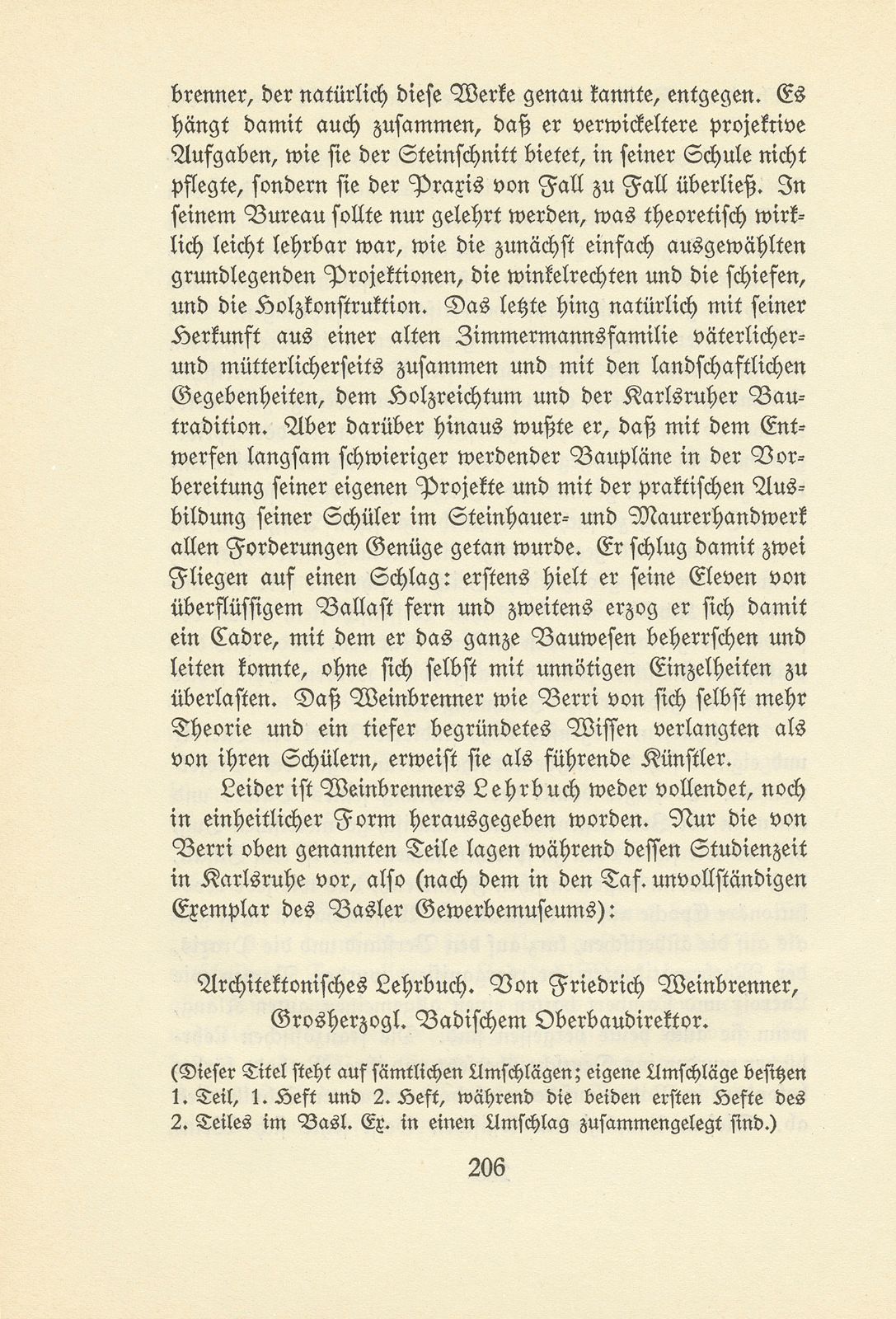 Melchior Berri. (Ein Beitrag zur Kultur des Spätklassizismus.) – Seite 30