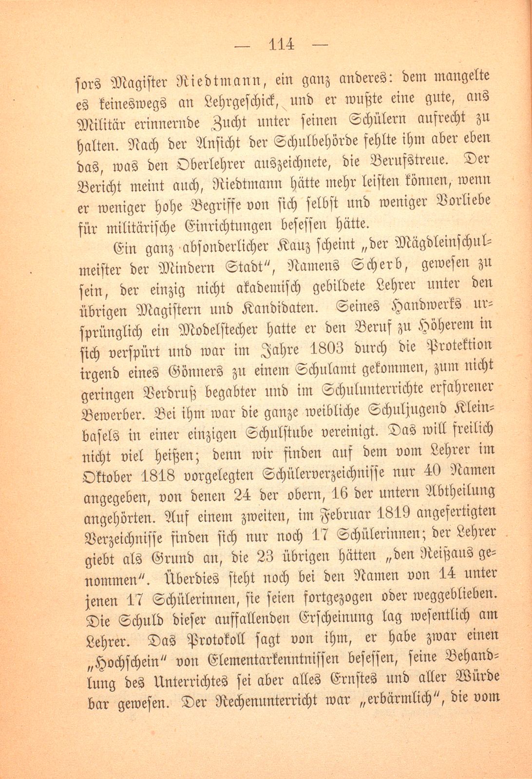 Die Gemeindeschulen der Stadt Basel in den Jahren 1817-1822 – Seite 11