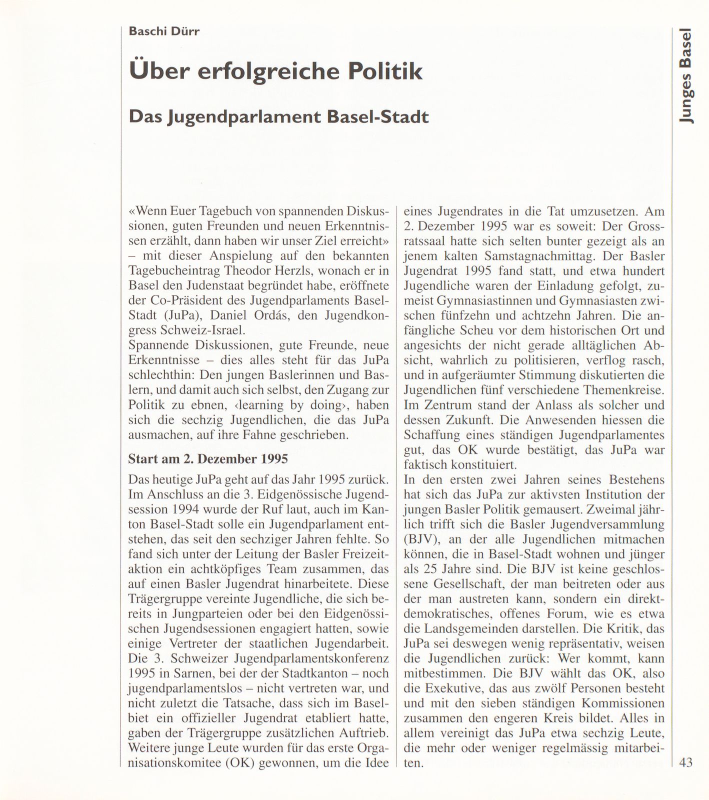 Über erfolgreiche Politik – Seite 1