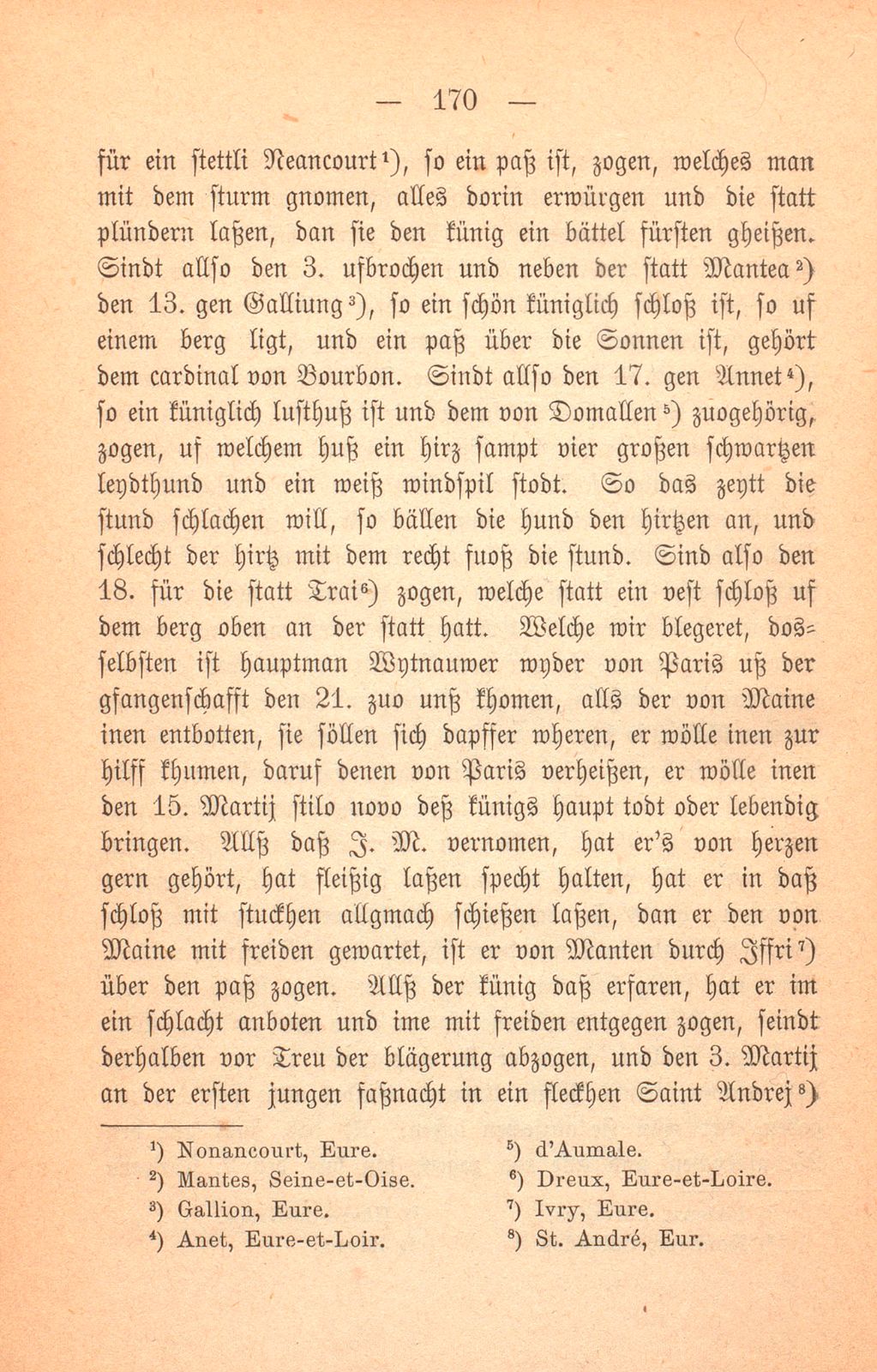 Schicksal einiger Basler Fähnlein in französischem Sold. (1589-1593.) – Seite 21