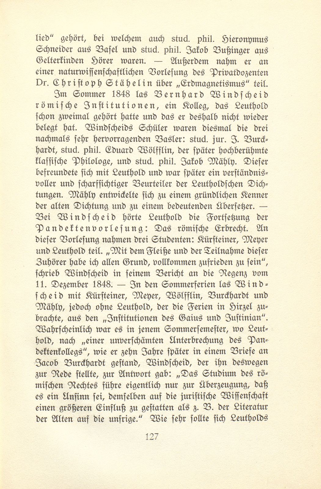 Der Dichter Heinrich Leuthold als Student an der Universität Basel – Seite 15