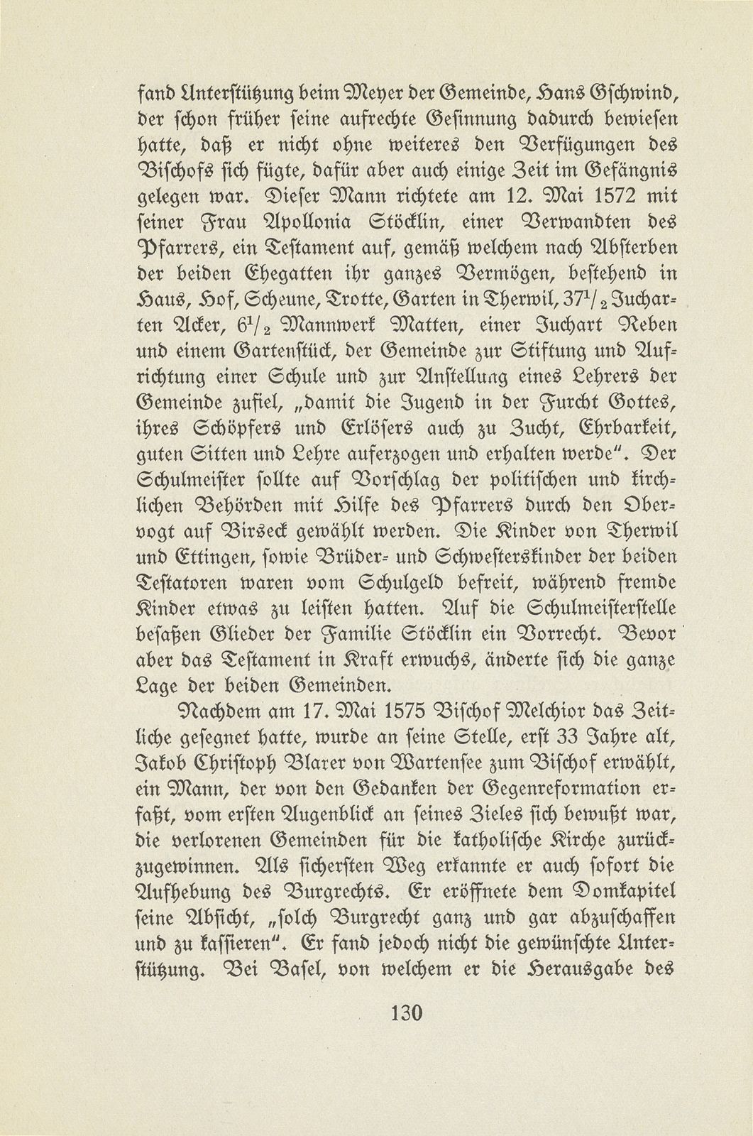 Therwil und Ettingen in der Zeit der Reformation und Gegenreformation – Seite 24