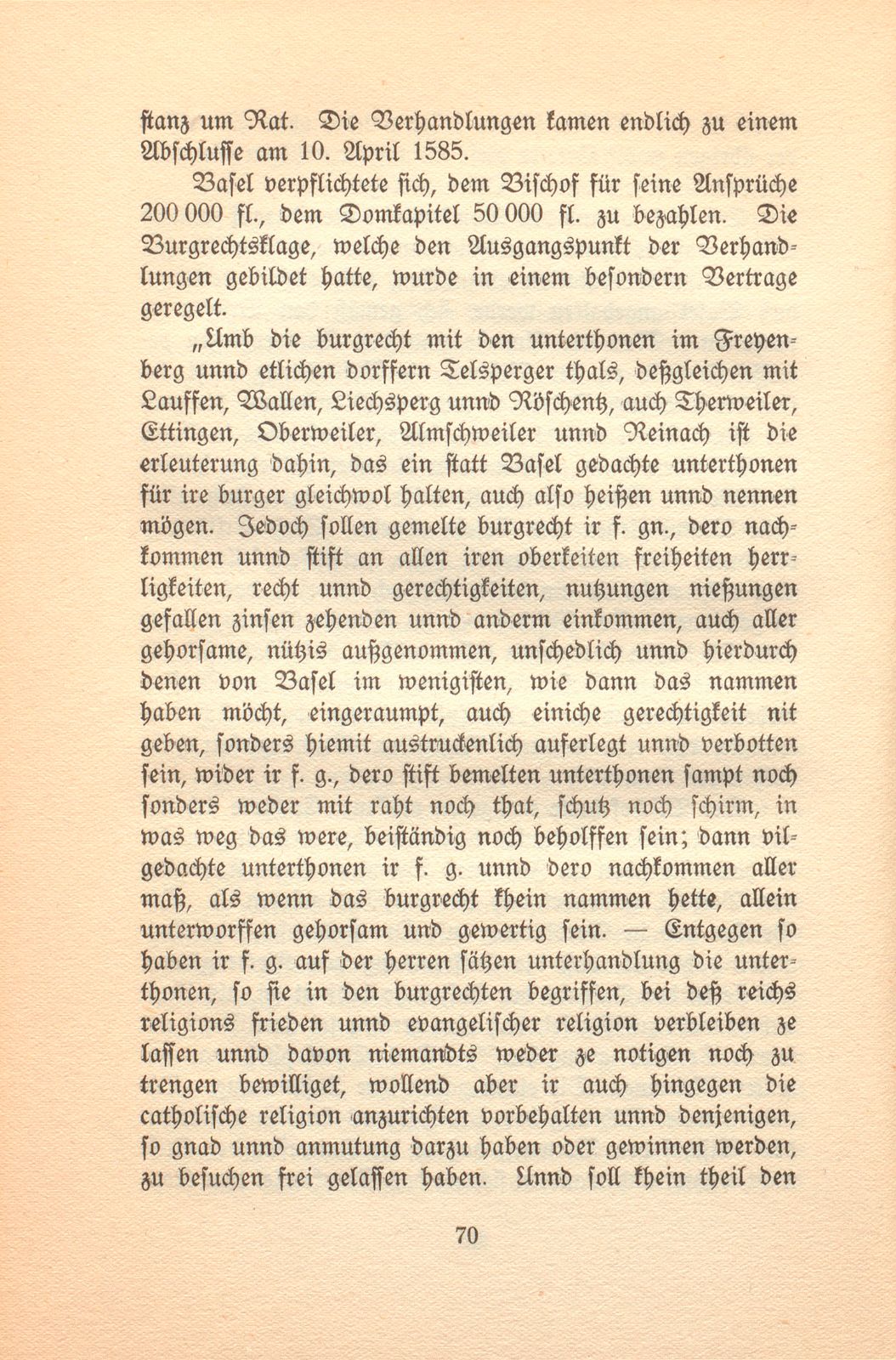 Die Gegenreformation im baslerisch-bischöflichen Laufen – Seite 40