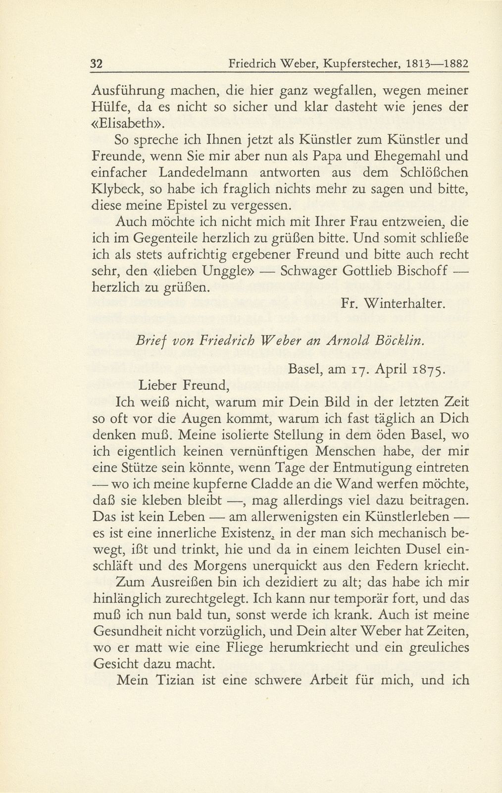 Friedrich Weber, Kupferstecher, 1813-1882. Sein Lebensgang – von ihm selbst erzählt – Seite 26