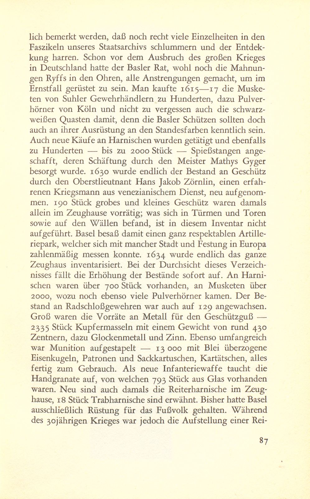 Die erhaltenen Waffenbestände des alten Basler Zeughauses – Seite 7