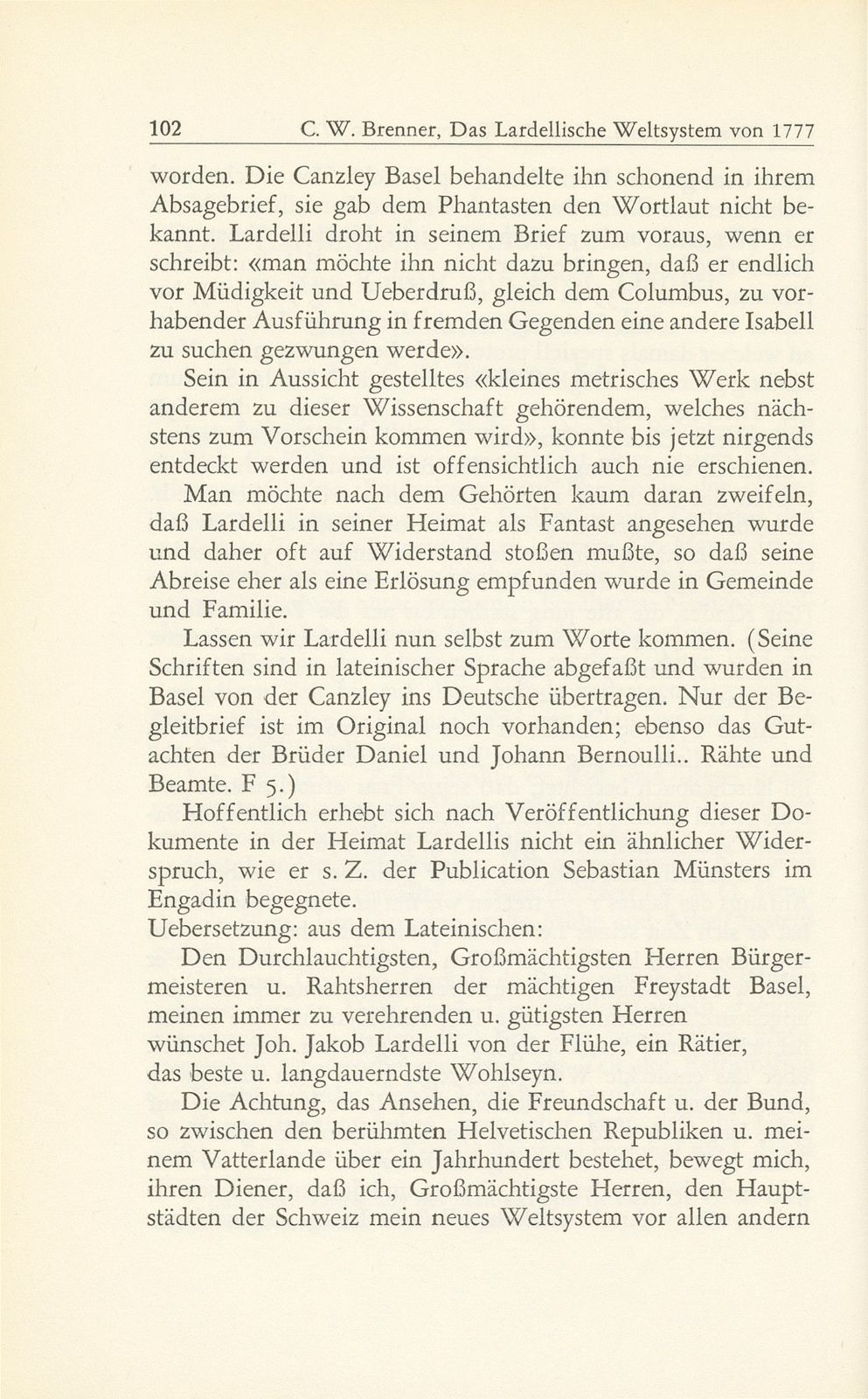 Das Lardellische Weltsystem von 1777 in der Kritik von Daniel und Johann Bernoulli – Seite 3