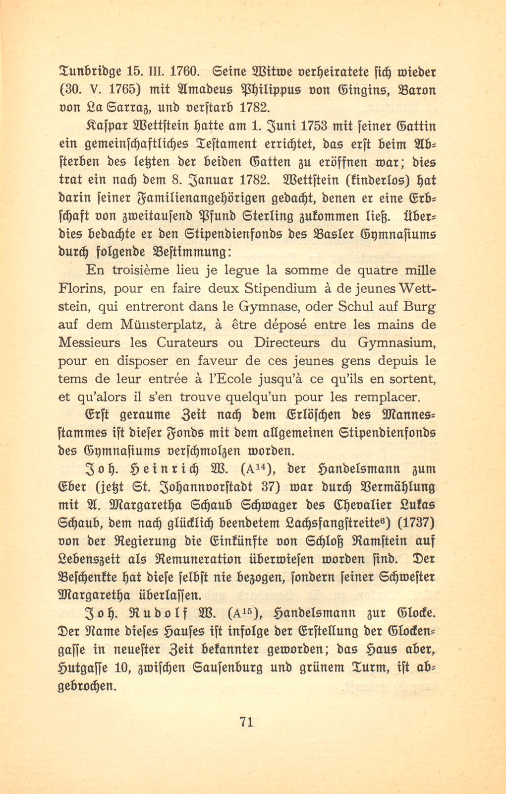 Johann Rudolf Wettstein's männliche Nachkommen in Basel – Seite 14