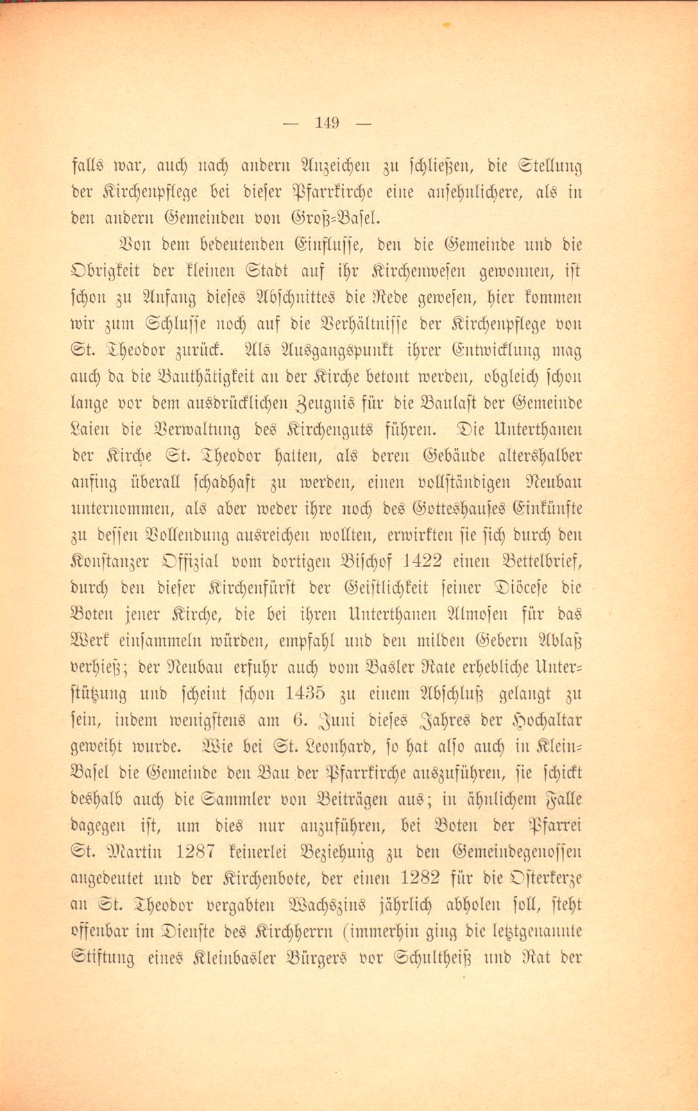 Die Kirchgemeinden Basels vor der Reformation – Seite 51