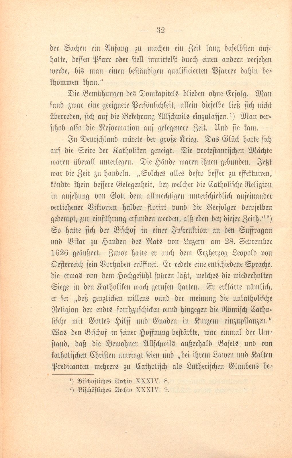 Der Abschluss der Gegenreformation im Birseck – Seite 7