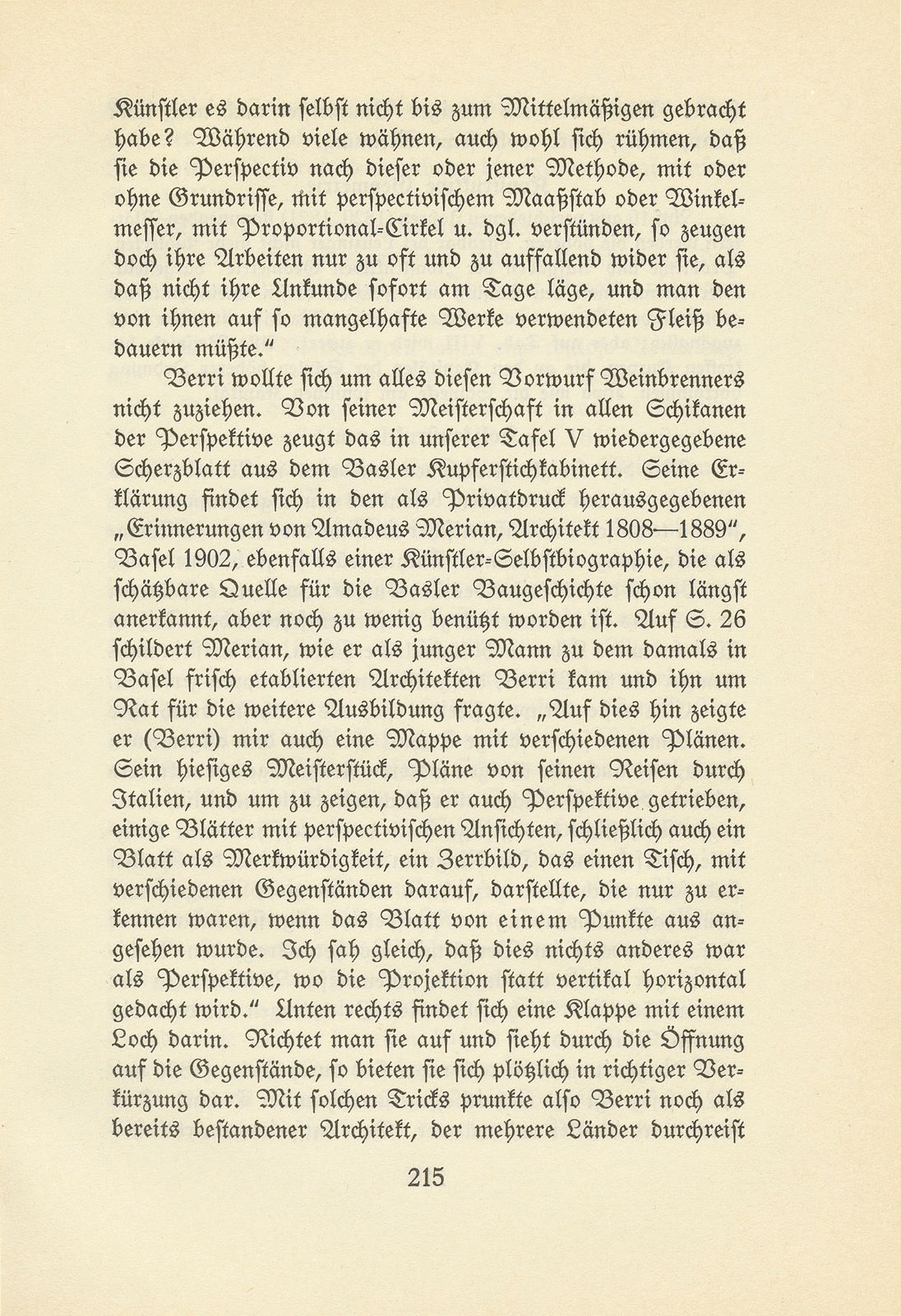 Melchior Berri. (Ein Beitrag zur Kultur des Spätklassizismus.) – Seite 39