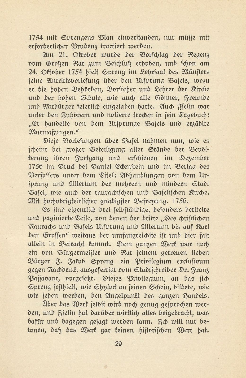 Das Sprengische Geschäft, ein Religionshandel im alten Basel – Seite 5