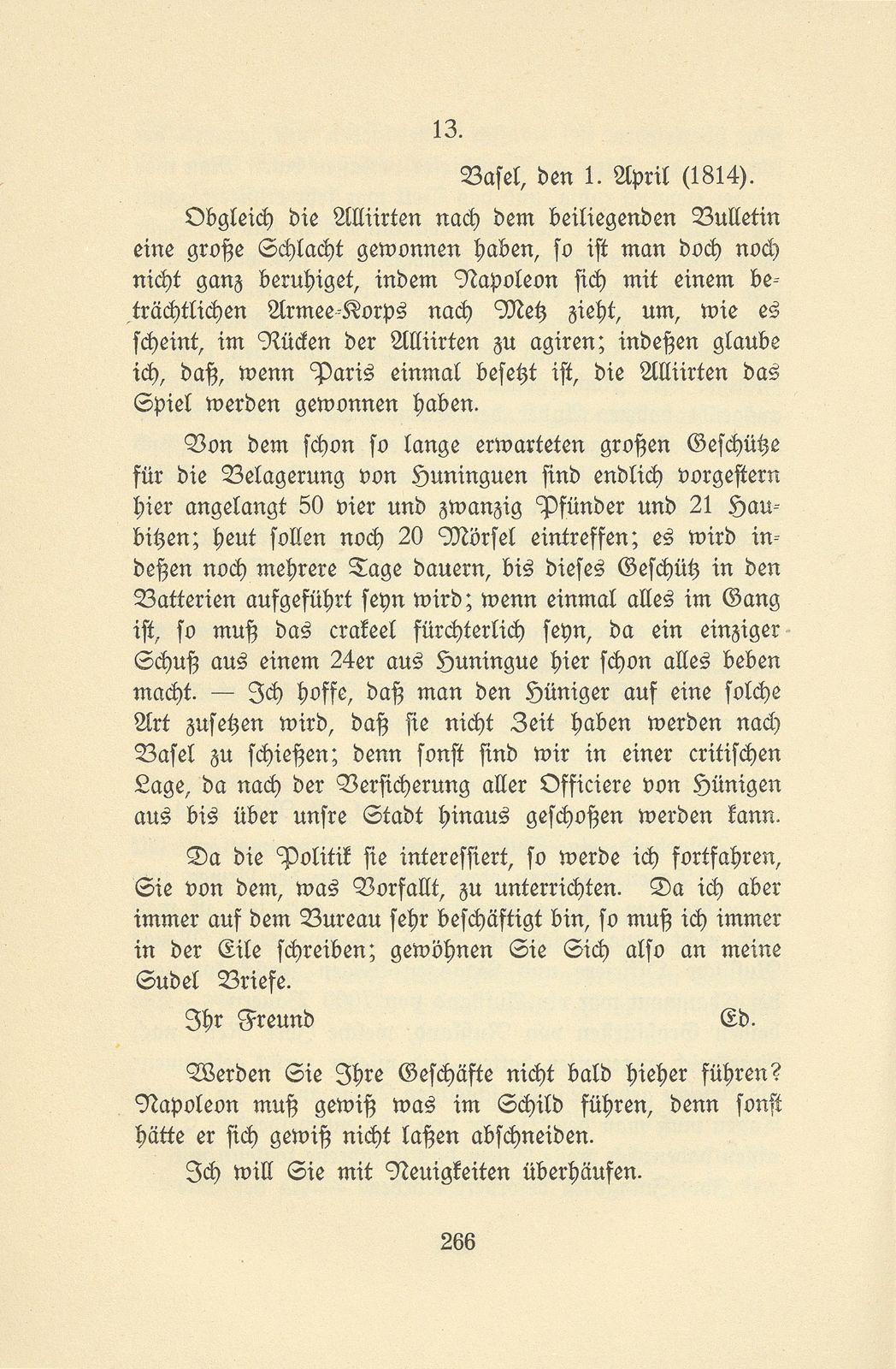 Aus den Briefen eines Baslers vor hundert Jahren [Ed. Ochs-His-La Roche] – Seite 18