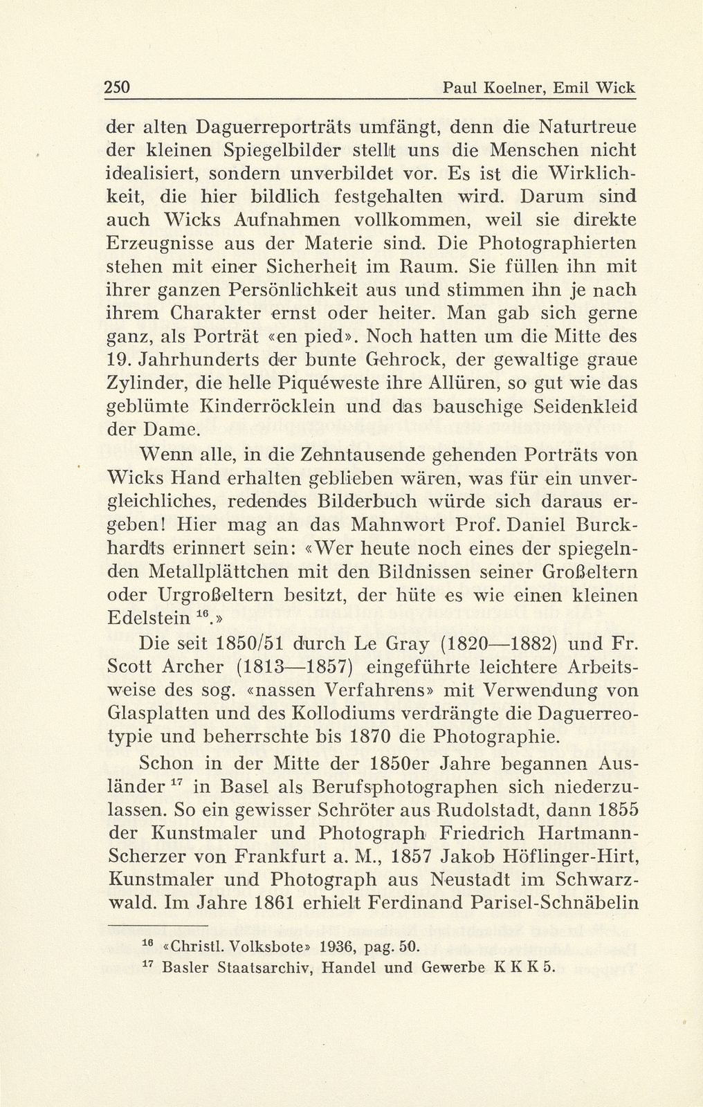 Emil Wick (1816-1894). Mechanikus, Optikus und Pionier der Daguerrotypie in Basel – Seite 22