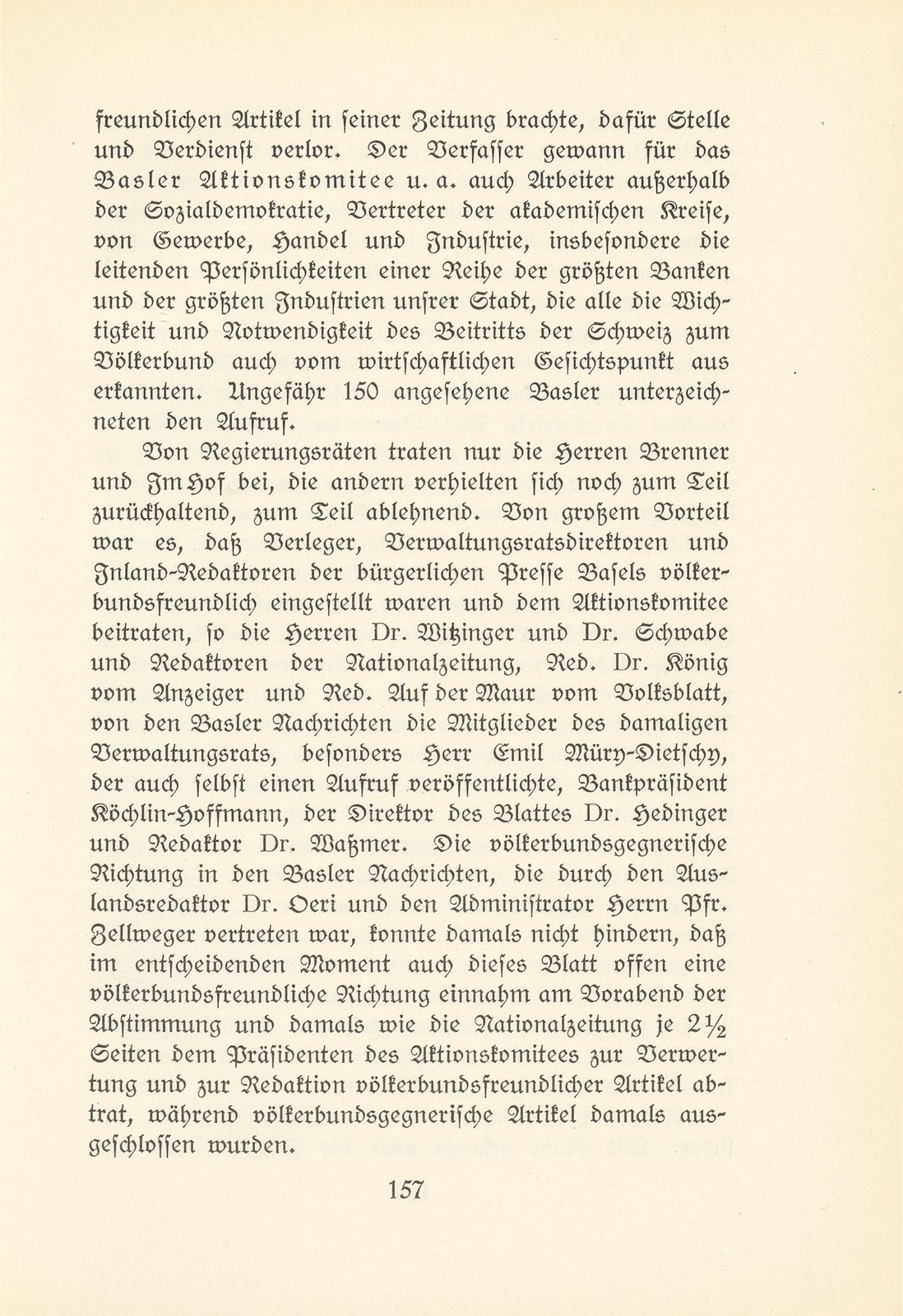 Die Stellungnahme Basels zum Eintritt der Schweiz in den Völkerbund – Seite 7